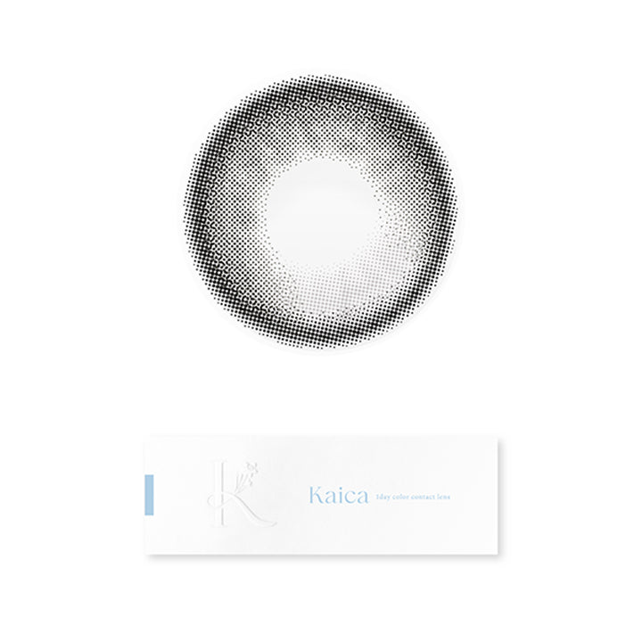 カイカ(Kaica) 星月グレー(Hoshizuki Gray) 1day 1箱10枚入り DIA14.5mm 着色直径13.8mm BC8.7mm 含水率58.0% UVカット うるおい成分 | カイカ Kaica 1day カラコン カラーコンタクト

