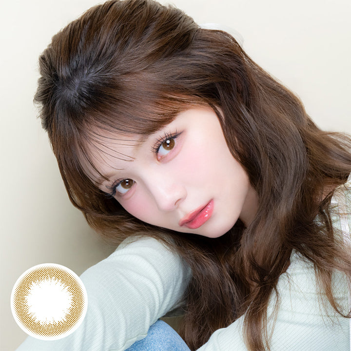 チュチュワンデー(Chouchou 1Day) color contact lens,キャラメル(Caramel) 1day DIA14.2mm BC8.8mm 含水率38.0%  | チュチュワンデー chouchou 1day カラコン カラーコンタクト
