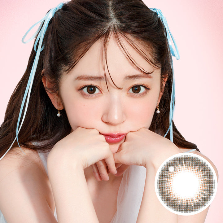 キャンディーマジックワンデー(Candymagic 1Day) グラスブラウン(Glass Brown) 新価格！ DIA14.5mm 着色直径13.8mm BC8.6mm ブルーライトカット 鈴木愛理装用：メロブラウン(Melo Brown) | キャンディーマジックワンデー Candy Magic 1day カラコン カラーコンタクト
