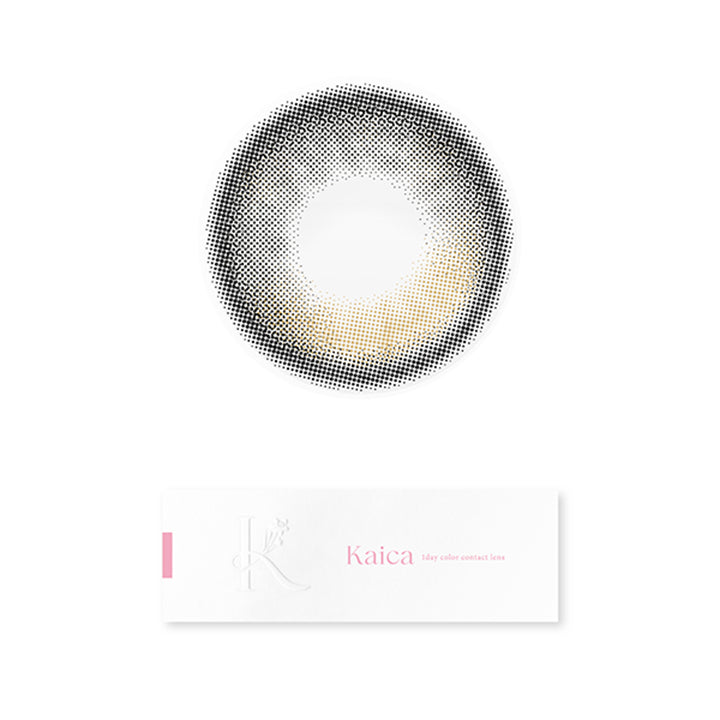 カイカ(Kaica) 花澄ブラック(Kasumi Black) 1day 1箱10枚入り DIA14.5mm 着色直径13.6mm BC8.7mm 含水率58.0% UVカット うるおい成分 | カイカ Kaica 1day カラコン カラーコンタクト

