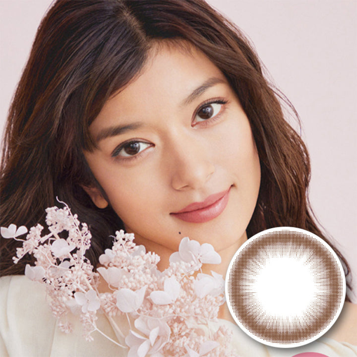 レヴィアワンマンスサークル(ReVIA 1MONTH CIRCLE) 度あり ブラウン