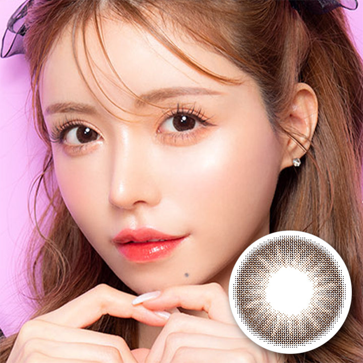カラーズ(colors),ブランドロゴ, NATURAL DARK BROWN (ナチュラルダークブラウン),UVカット, DIA14.5mm,MONTHRY(マンスリー),1箱2枚入り,税込価格1650円,なりたい私になれるレンズ|カラーズ(colors)コンタクトレンズ