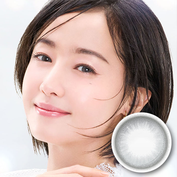 新色登場, 裸眼に纏う、透明感。, New Karen Beige, 花恋ベージュ, ふんわりベージュ, New Yukihana Gray, 雪花グレー, ちゅるんグレー, 装着レンズ：花恋ベージュ, Kaica, 1day, DIA14.2mm, BC8.7mm, UVcut, Moist | カイカ Kaica 1day カラコン カラーコンタクト
