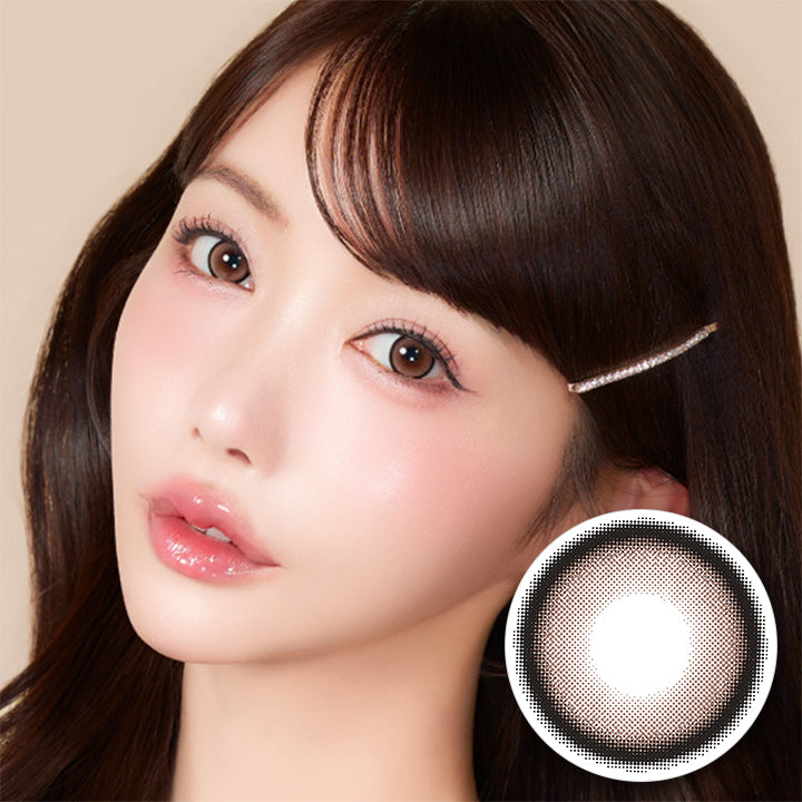 キュプリエワンマンス(Quprie 1Month) ベロアトープ(Velors Taupe) マンスリー限定色 DIA14.5mm 着色直径13.8mm BC8.6mm | キュプリエワンマンス Quprie by R 1Month カラコン カラーコンタクト
