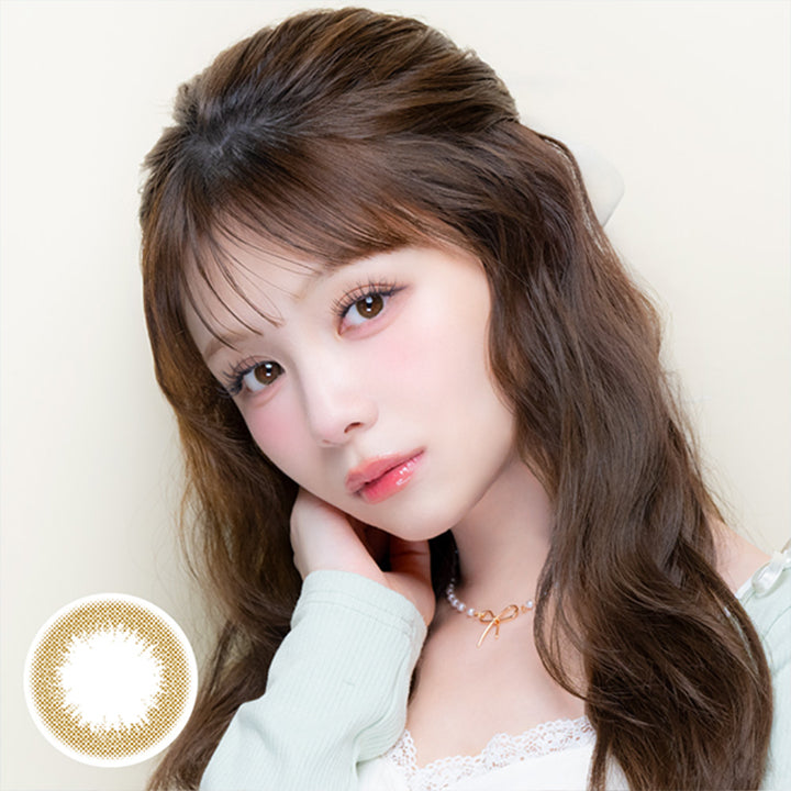チュチュワンマンス(Chouchou 1month) color contact lens,キャラメル(Caramel) 1month DIA14.2mm BC8.8mm 含水率38.0%  | チュチュワンマンス ChouChou 1month カラコン カラーコンタクト
