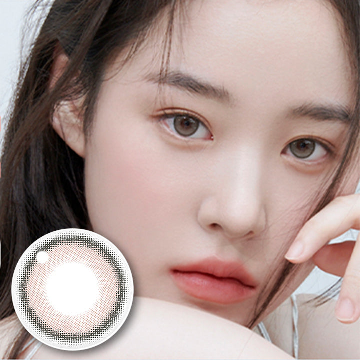 BABY BROWN,ベイビーブラウン,1DAY,DIA 14.2mm 着色直径 12.8mm BC8.6mm,愛らしいフェミニンカラー,あたたかな春の日を連想させるベイビーブラウン。純粋さを秘めたベージュとベビーピンクの調和は、日常使いにも最適なレンズです。 | ユリアアイドル カンナロゼ URIA i-DOL CANNA ROZE  1day カラコン カラーコンタクト
