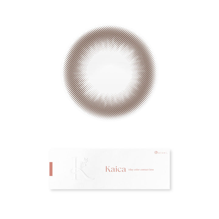 カイカ(Kaica),優花ブラウン(Yuka Brown),1day,1箱10枚入り,DIA14.2mm,着色直径13.4mm,BC8.7mm,含水率58.0% | カイカ Kaica 1day カラコン カラーコンタクト
