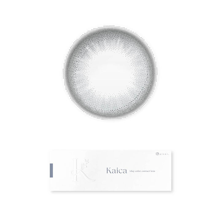 カイカ(Kaica),雪花グレー(Yikihana Gray),1day,1箱10枚入り,DIA14.2mm,着色直径13.0mm,BC8.7mm,含水率58.0% | カイカ Kaica 1day カラコン カラーコンタクト

