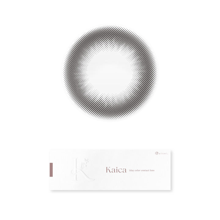カイカ(Kaica),優月ブラック(Yuzuki Black),1day,1箱10枚入り,DIA14.2mm,着色直径13.4mm,BC8.7mm,含水率58.0% | カイカ Kaica 1day カラコン カラーコンタクト
