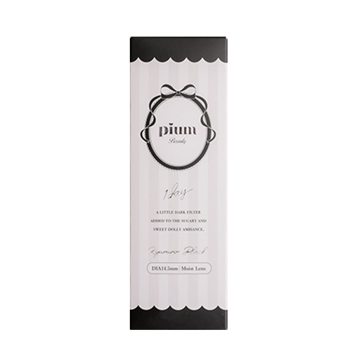 きゅるるんブラック(Kyururun Black)のパッケージ画像 | ピウムビューティーワンデーカラーコンタクト pium beauty 1day color contact 1day カラコン カラーコンタクト
