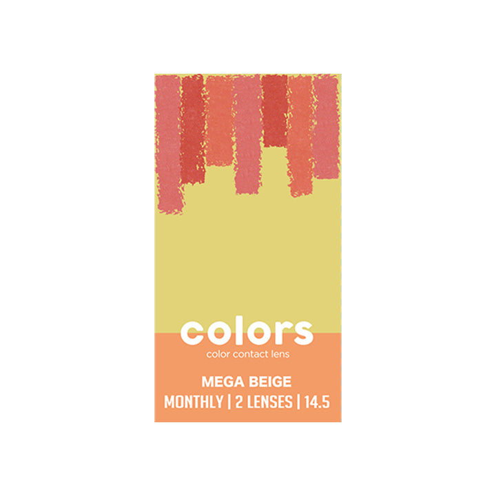 メガベージュのパッケージ画像|カラーズ(colors)コンタクトレンズ