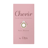 ピュアブラウン(Pure Brown)のパッケージ写真|シェリールバイダイヤ Cherir by Diya 2week ツーウィーク カラコン カラーコンタクト