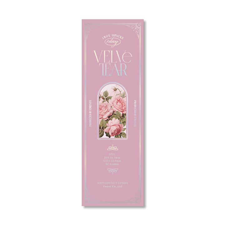 ロゼフィルム(Rose Film)のパッケージ画像 | ヴェルヴェティア Velvetear 1day カラコン カラーコンタクト
