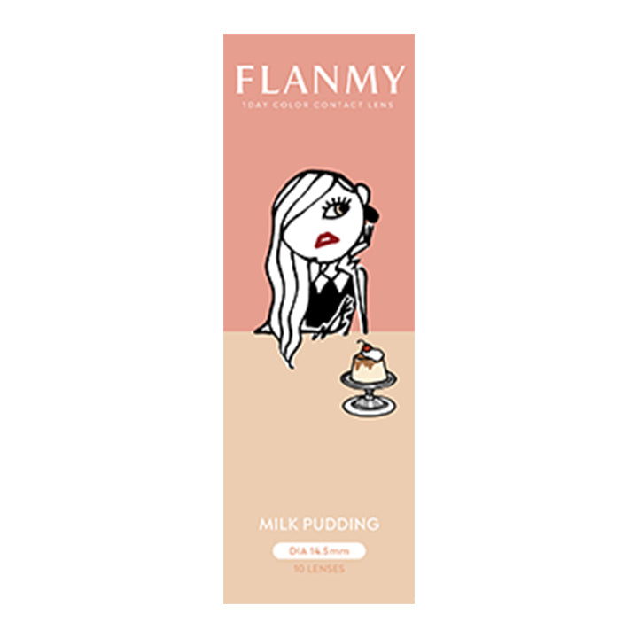 ミルクプリン(MILK PUDDING)のパッケージ画像 | フランミー FLUNMY | 1day カラコン カラーコンタクト
