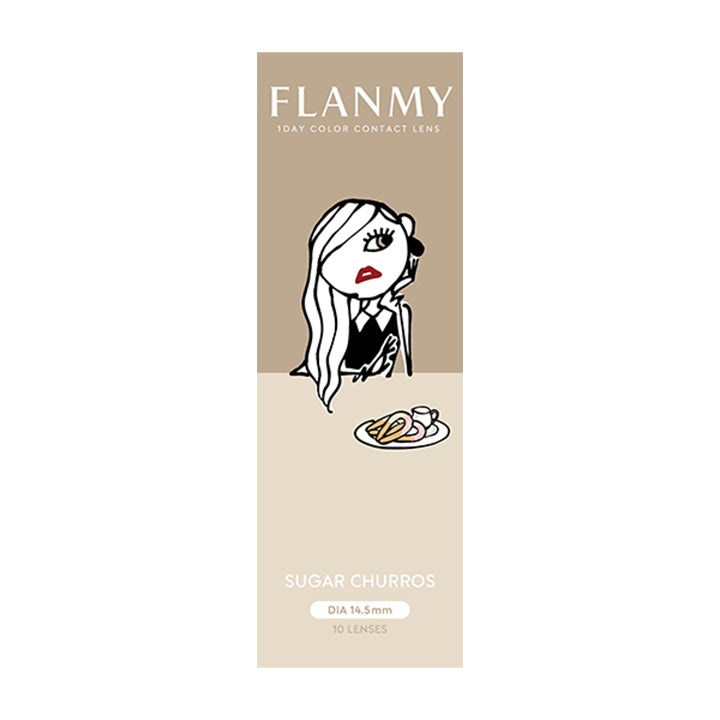 シュガーチュロス(Sugar Churros)のパッケージ画像 | フランミー flanmy 1day カラコン カラーコンタクト
