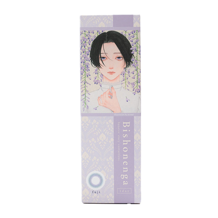 藤(fuji)のパッケージ画像 | 美少年画 ビショーネンガ Bishonenga 1day カラコン カラーコンタクト

