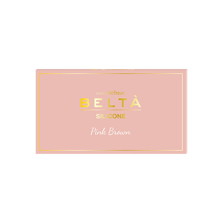 ピンクブラウンのパッケージ写真|ツーウィーク リフレア ベルタ シリコーン 2WEEK Refrear BELTA SILICONE カラコン カラーコンタクト
