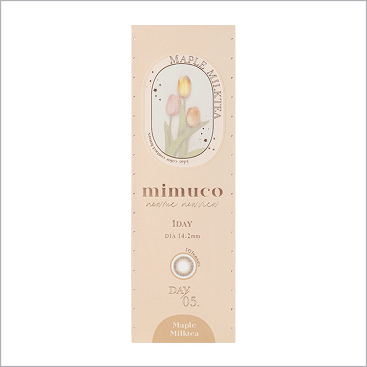 メープルミルクティー(Maple Milktea)のパッケージ写真|ミムコ mimuco ワンデーコンタクトレンズ