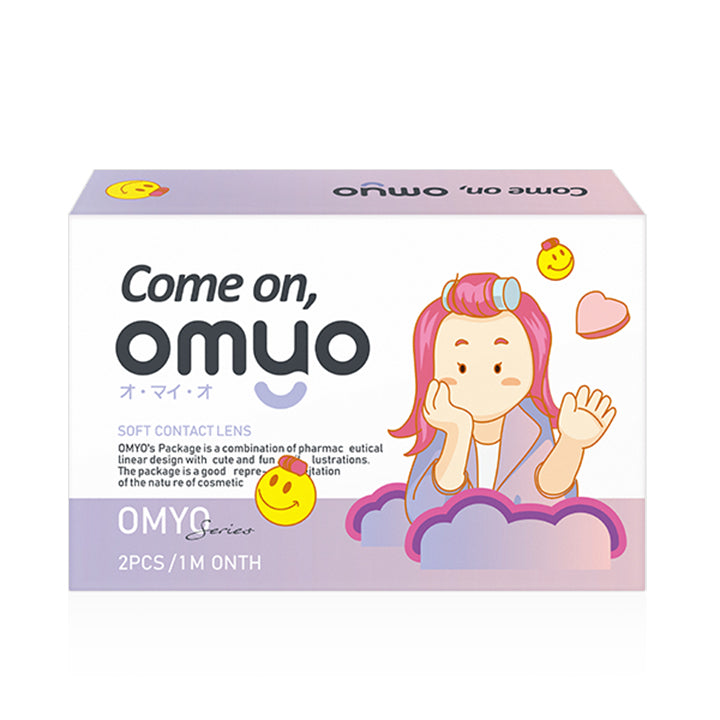 Silk Brown(シルクブラウン)のパッケージ画像,オマイオバイレンズミー(OMYO BY LENSME),カラコン,カラーコンタクト
