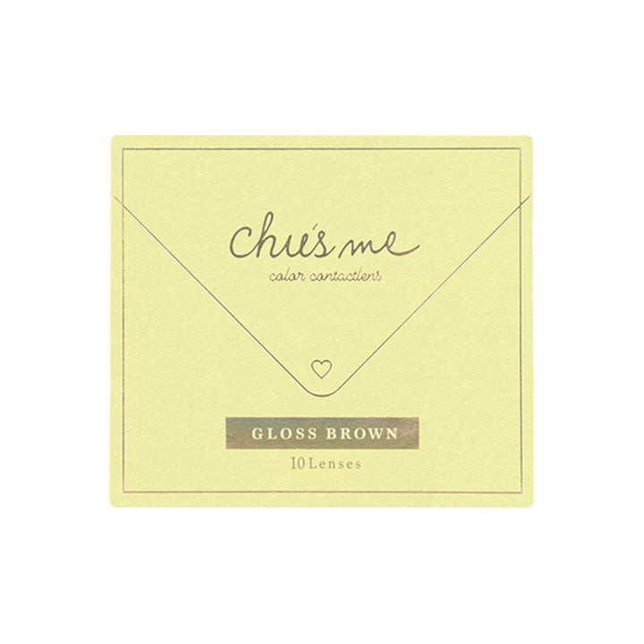 グロスブラウンのパッケージ写真|チューズミー chu's me 1day カラコン カラーコンタクト