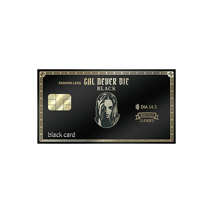 ブラックカード(black card)のパッケージ写真|ギャルネバーダイマンスリー GAL NEVER DIE monthly カラコン カラーコンタクト