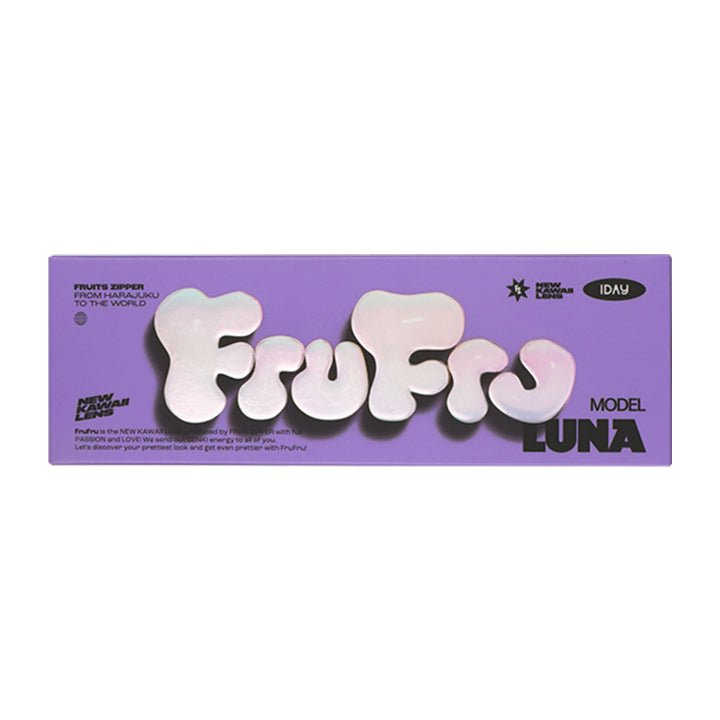 ルナブラウン(LUNA BROWN)のパッケージ写真| フルフル FruFru 1day カラコン カラーコンタクト 
