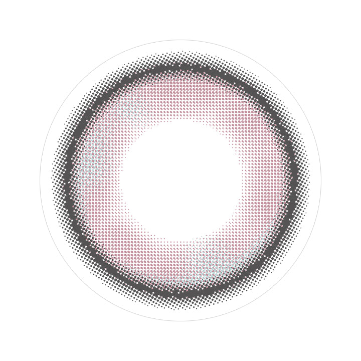 エッジピンク(Edge Pink)のレンズ画像 | アンジェリークワンデー Angelique 1Day カラコン カラーコンタクト
