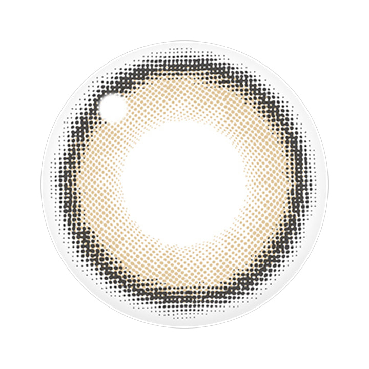 ベージュブラウン(BEIGE BROWN)のレンズ写真 | ユリアアイドル カンナロゼ URIA i-DOL CANNA ROZE  1day カラコン カラーコンタクト
