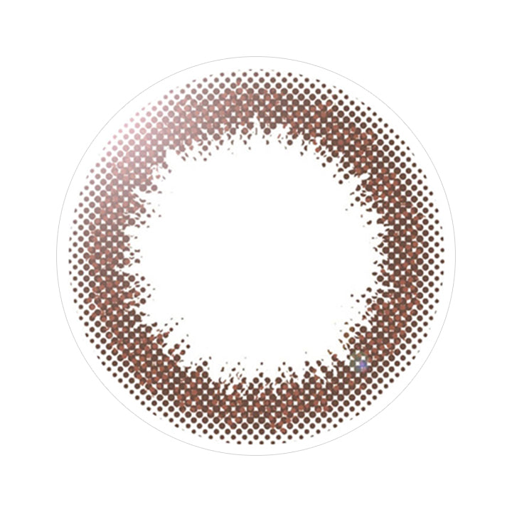 ブラウンのレンズ画像|アイメイクワンデー(eye make 1day)コンタクトレンズ