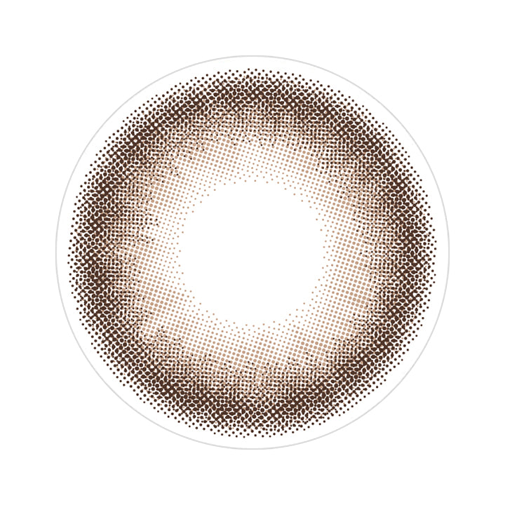ゾッコンブラウン(Zokkon Brown)のレンズ画像 | トリコニナル Toriconinaru 1day カラコン カラーコンタクト
