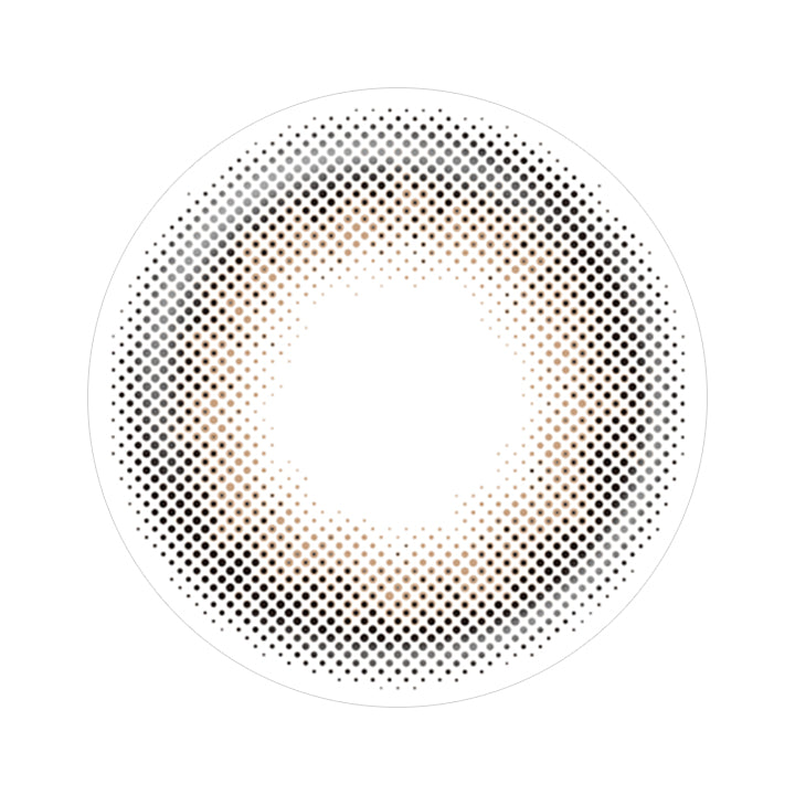 シアーリングベージュ(SheerRing Beige)のレンズ写真|ラルムシリコンハイドロゲルダブルモイストUV LARME SILICONE HYDROGEL W MOIST UV 1day カラコン カラーコンタクト