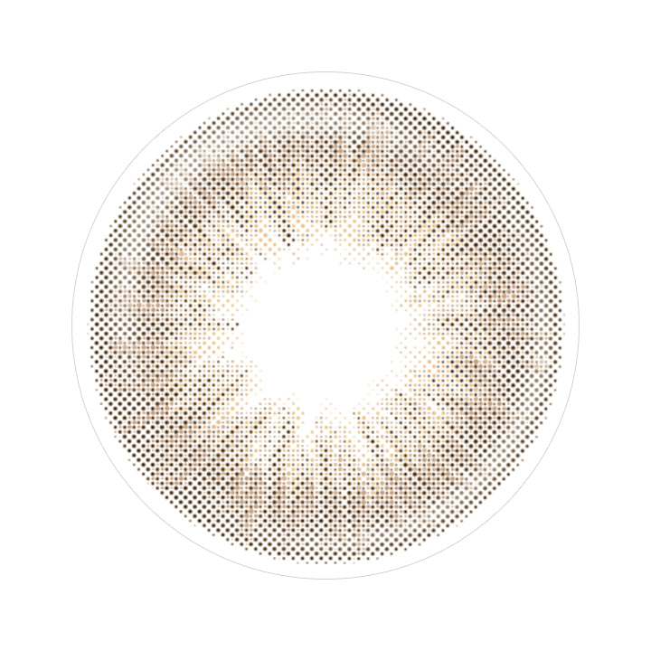 クリスタルベージュ(Crystal Beige)のレンズ写真|ラルムシリコンハイドロゲルダブルモイストUV LARME SILICONE HYDROGEL W MOIST UV 1day カラコン カラーコンタクト