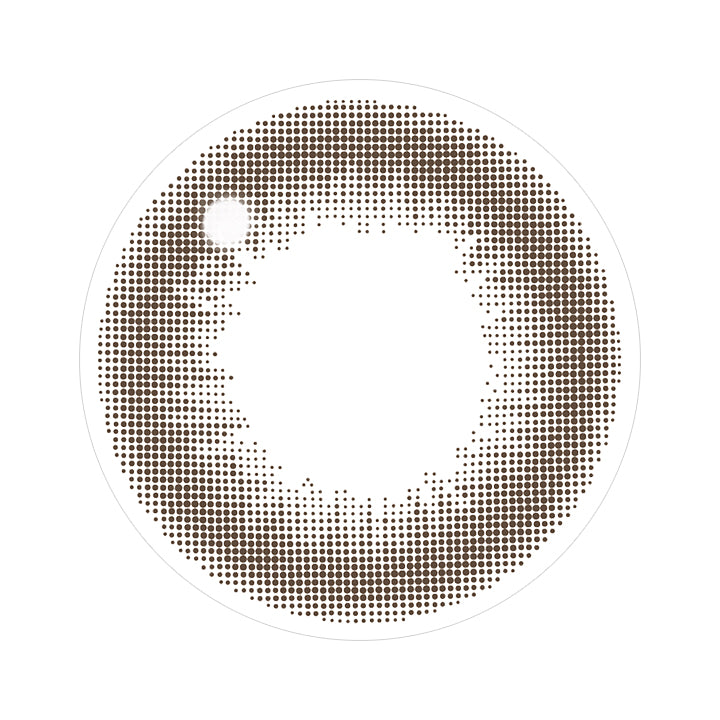 ブラウン(Brown)のレンズ画像 | レヴィアマルチフォーカルワンデーサークル Revia multifocal 1Day Circle 遠近両用 カラコン カラーコンタクト
