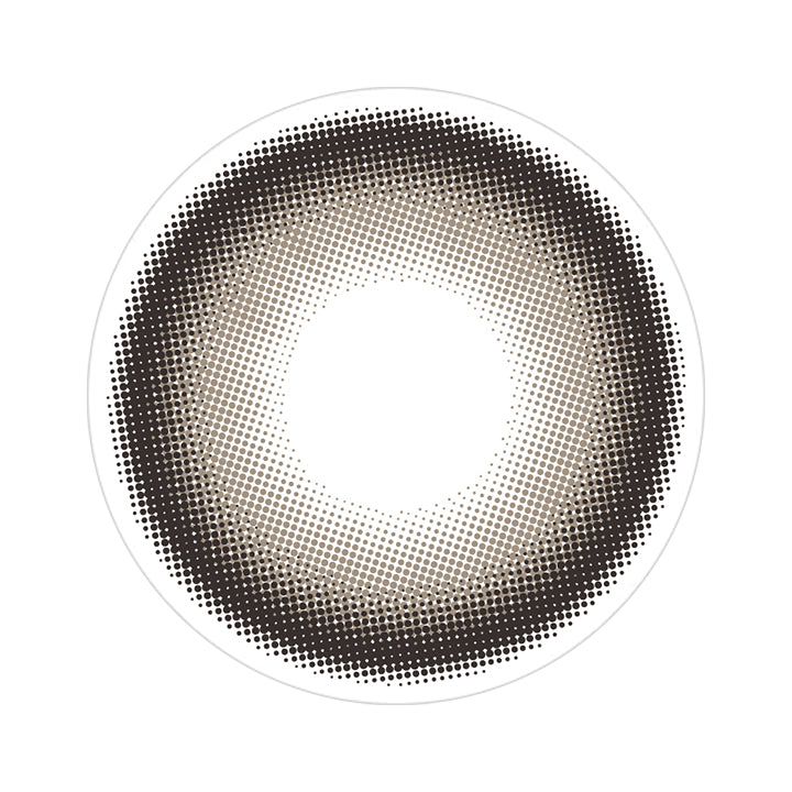 ミュートグレージュ(Mute Greige)のレンズ画像 | マジェットリラックス Majette Relax 1day カラコン カラーコンタクト
