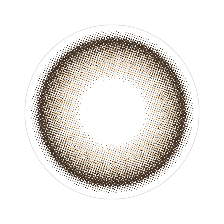 ミルキーベージュ(Milky Beige)のレンズ画像 | マジェットリラックス Majette Relax 1day カラコン カラーコンタクト
