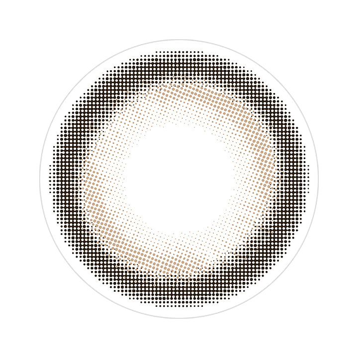 デイグローブラウン (Dayglow Brown)のレンズ画像 | eyestar アイスター 1day カラコン カラーコンタクト
