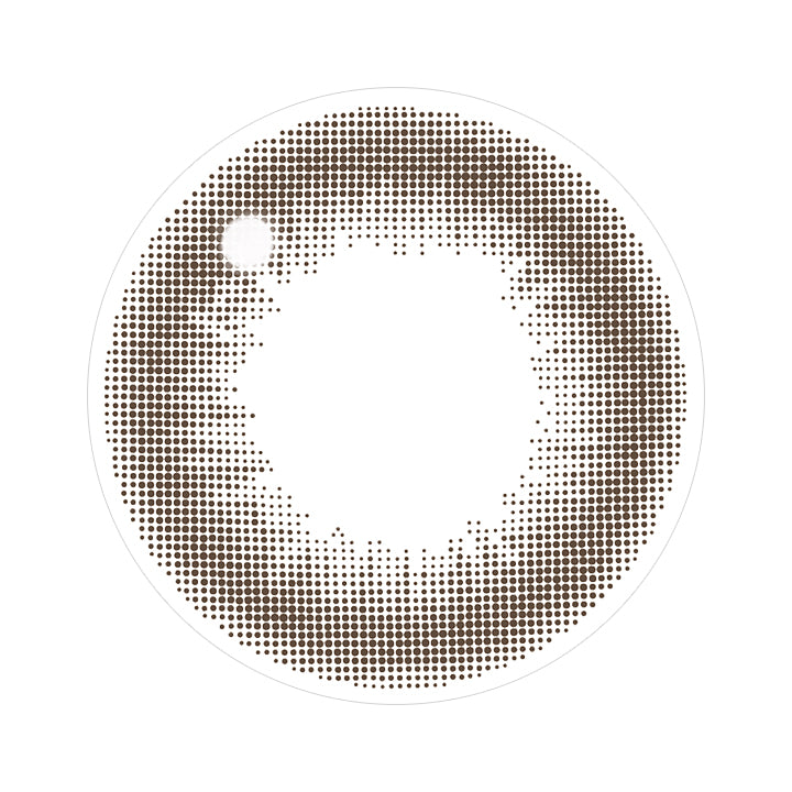レヴィア トーリック ワンデー サークル(ReVIA TORIC 1day CIRCLE) 【乱視用:乱視度数:-0.75D 乱視軸:90°】ブラウン