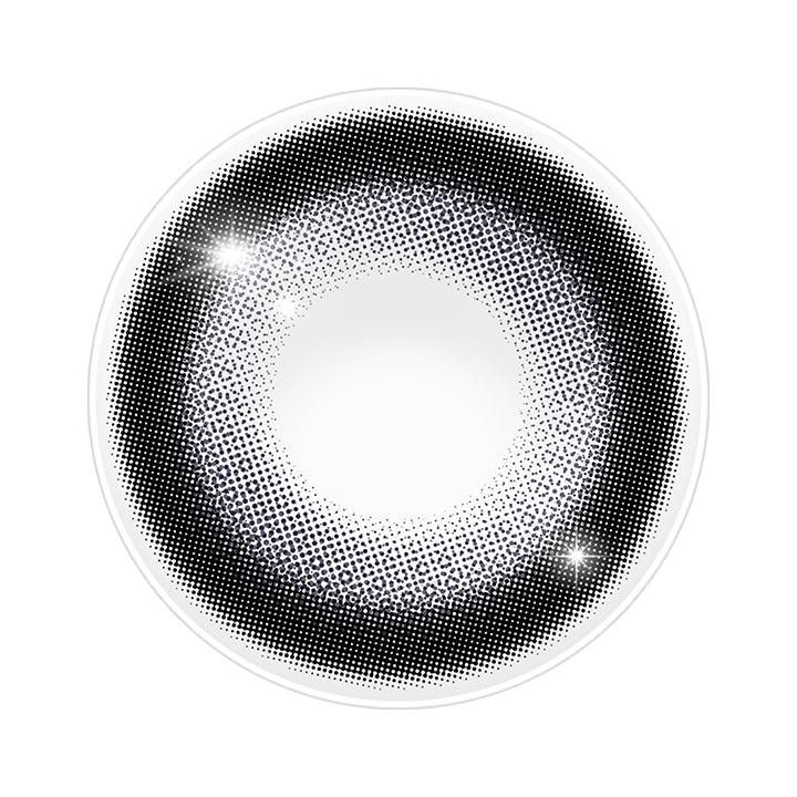 モーヴブラック(mauve black)のレンズ画像 | ロミュ rom'u 1day カラコン カラーコンタクト
