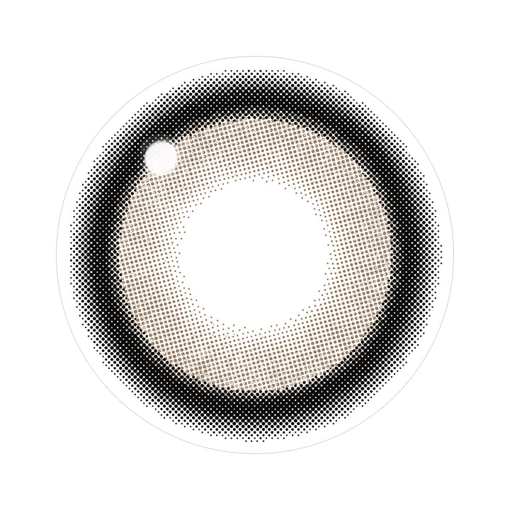 ラメベージュ(Latte Beige)のレンズ画像 | シークレットキャンディーマジックワンデー SECRET CANDYMAGIC 1day カラコン カラーコンタクト
