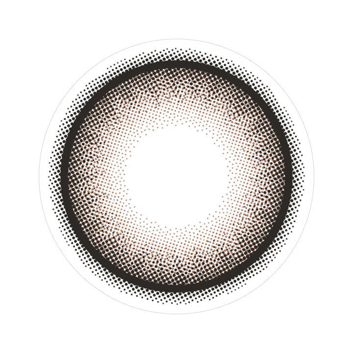 ノワベージュ(Noix beige)のレンズ画像 | キュプリエワンマンス Quprie 1month カラコン カラーコンタクト
