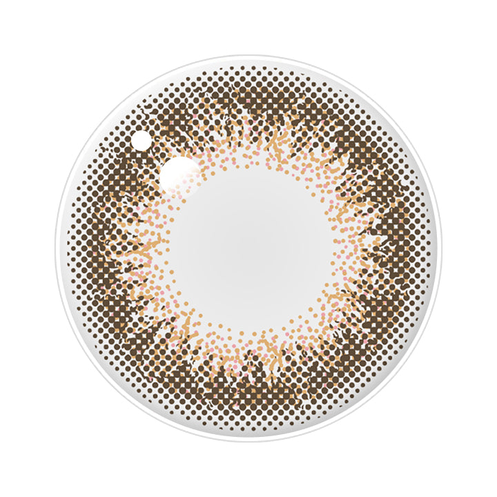 コーラルチーク(Coral Cheek)のレンズ画像 | アンヴィ envie 1day カラコン カラーコンタクト

