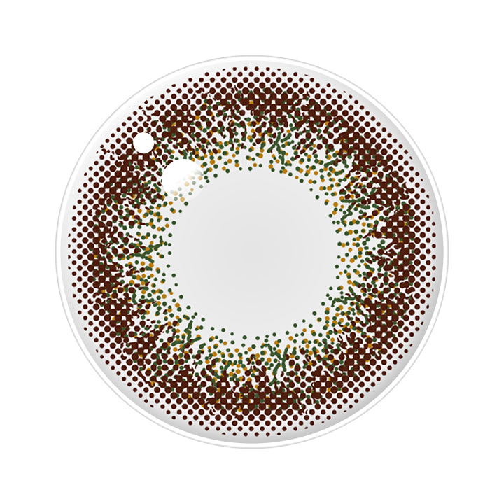 オリーブブラウン(Olive Brown)のレンズ画像 | アンヴィ envie 1day カラコン カラーコンタクト
