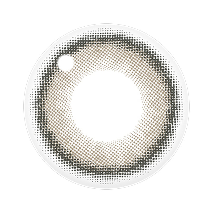 ヌードブラウン(NUDE BROWN)のレンズ写真 | ユリアアイドル カンナロゼ URIA i-DOL CANNA ROZE  1day カラコン カラーコンタクト
