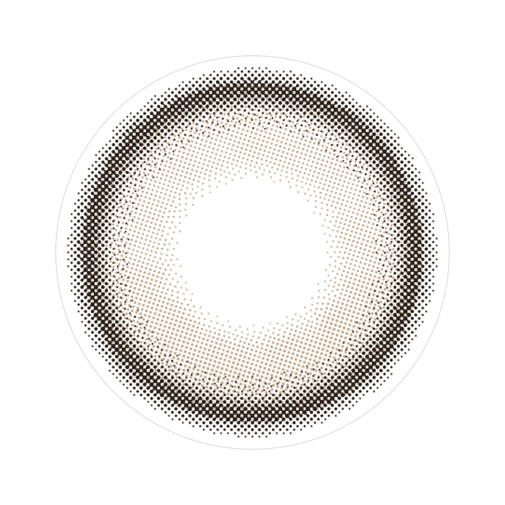 リュヌベージュ(Lune beige)のレンズ画像 | キュプリエワンマンス Quprie 1month カラコン カラーコンタクト
