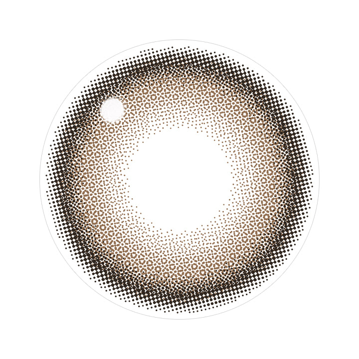 ラテベージュ(LATTE BEIGE)のレンズ写真 Fabulous ファビュラス 1day,DIA15.0mm, 国内最大！！着色直径14.8mm※日本国内承認着色直径において 2025年5月27日時点 自社調べ| ファビュラス Fabulous 1day カラコン カラーコンタクト 
