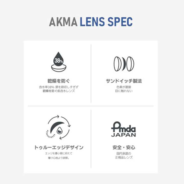 エイケーエムエーバイレンズミー(AKMA BY LENSME) ピュアブリーズハーフグレー