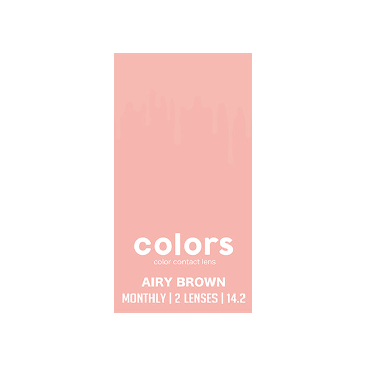 エアリーブラウンのパッケージ画像|カラーズ(colors)コンタクトレンズ
