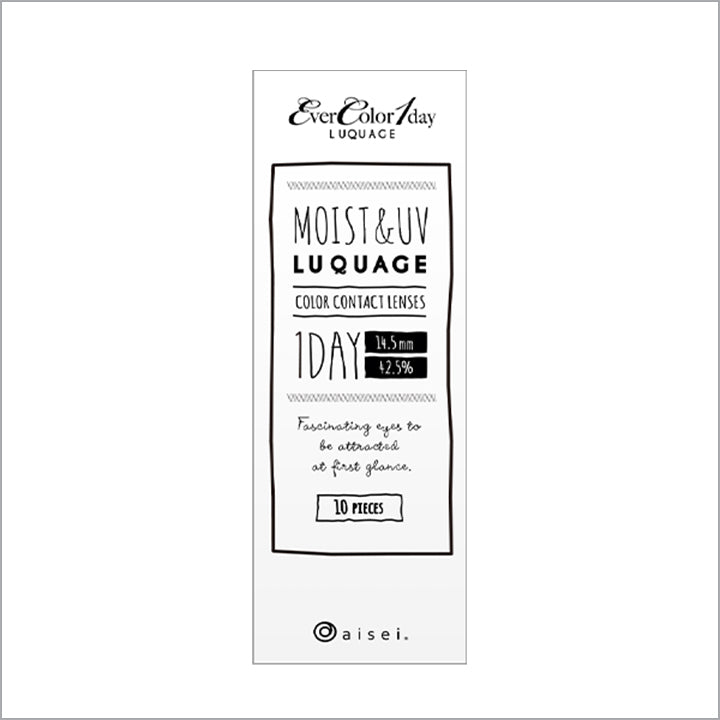 エバーカラーワンデールクアージュ(EverColor1day LUQUAGE) 10枚のパッケージ画像|エバーカラーワンデールクアージュ(EverColor1day LUQUAGE)ワンデーコンタクトレンズ