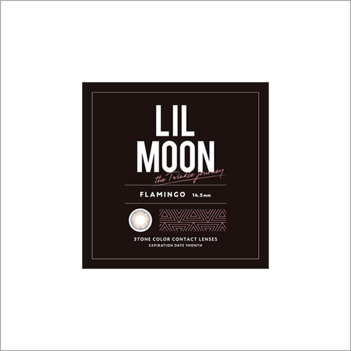 フラミンゴのパッケージ画像|リルムーンワンマンス(LILMOON 1MONTH) 度あり コンタクトレンズ