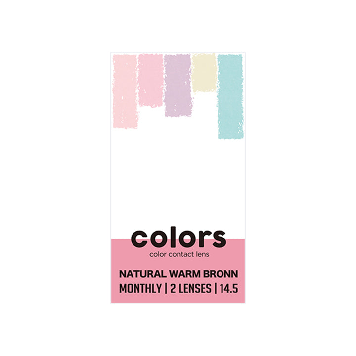 ナチュラルウォームブラウンのパッケージ画像|カラーズ(colors)コンタクトレンズ